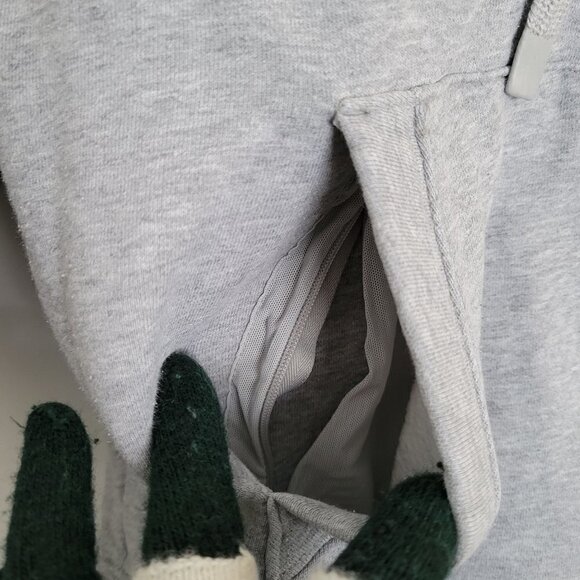 Athleta Heather Gray 24/7 Hoodie Pullover Kangaroo Front Pocket Sweatshirt Small - Picture 7 of 15